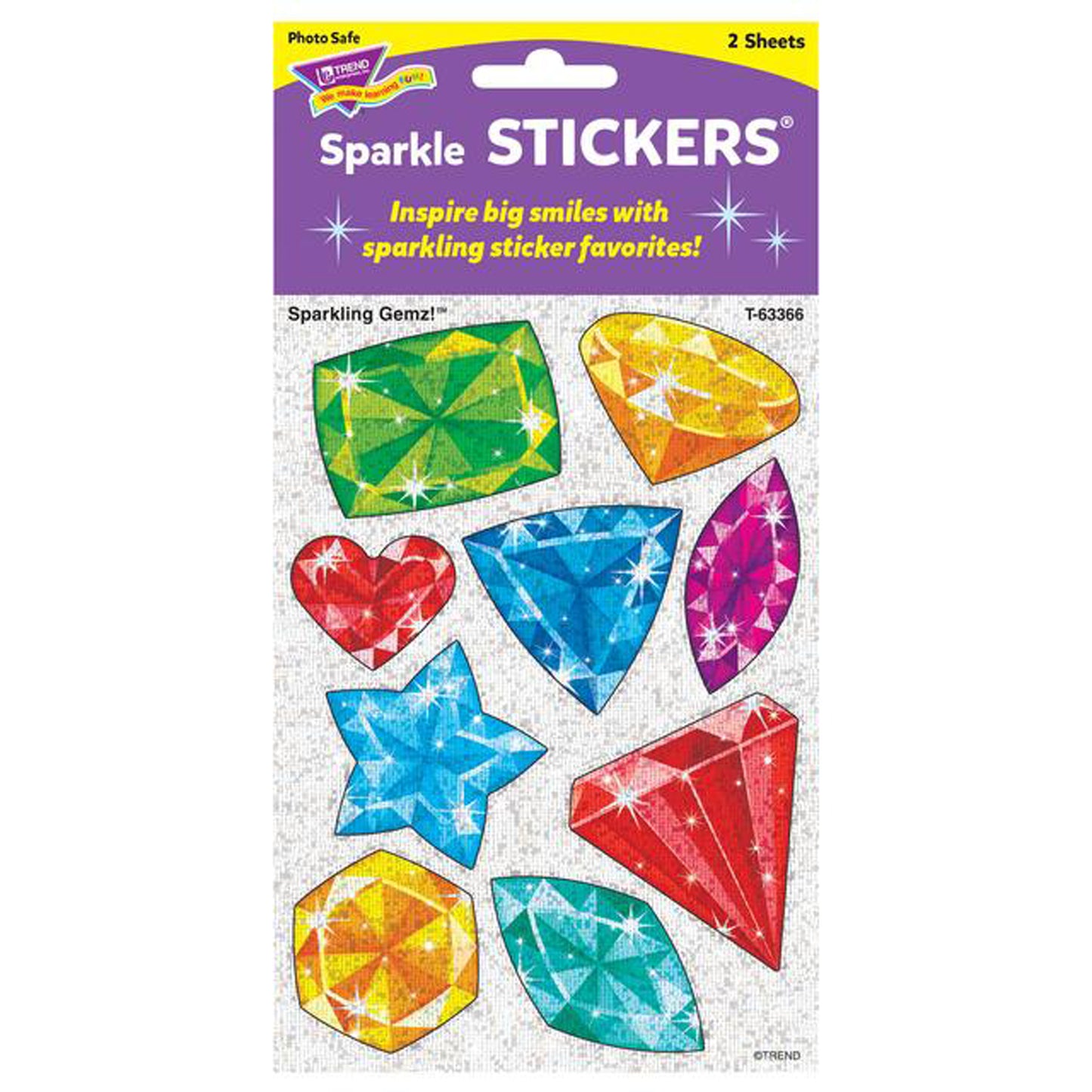 Sparkling Gemz!™ Large Sparkle Stickers®, 18 ct.