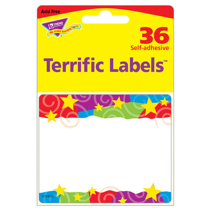 Stars 'n Swirls Terrific Labels™, 36 ct