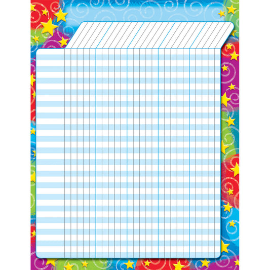 Stars 'n Swirls Incentive Chart, 17" x 22"