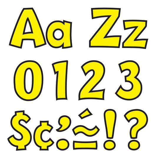 Yellow 4" Playful Combo Ready Letters®, 3 Packs