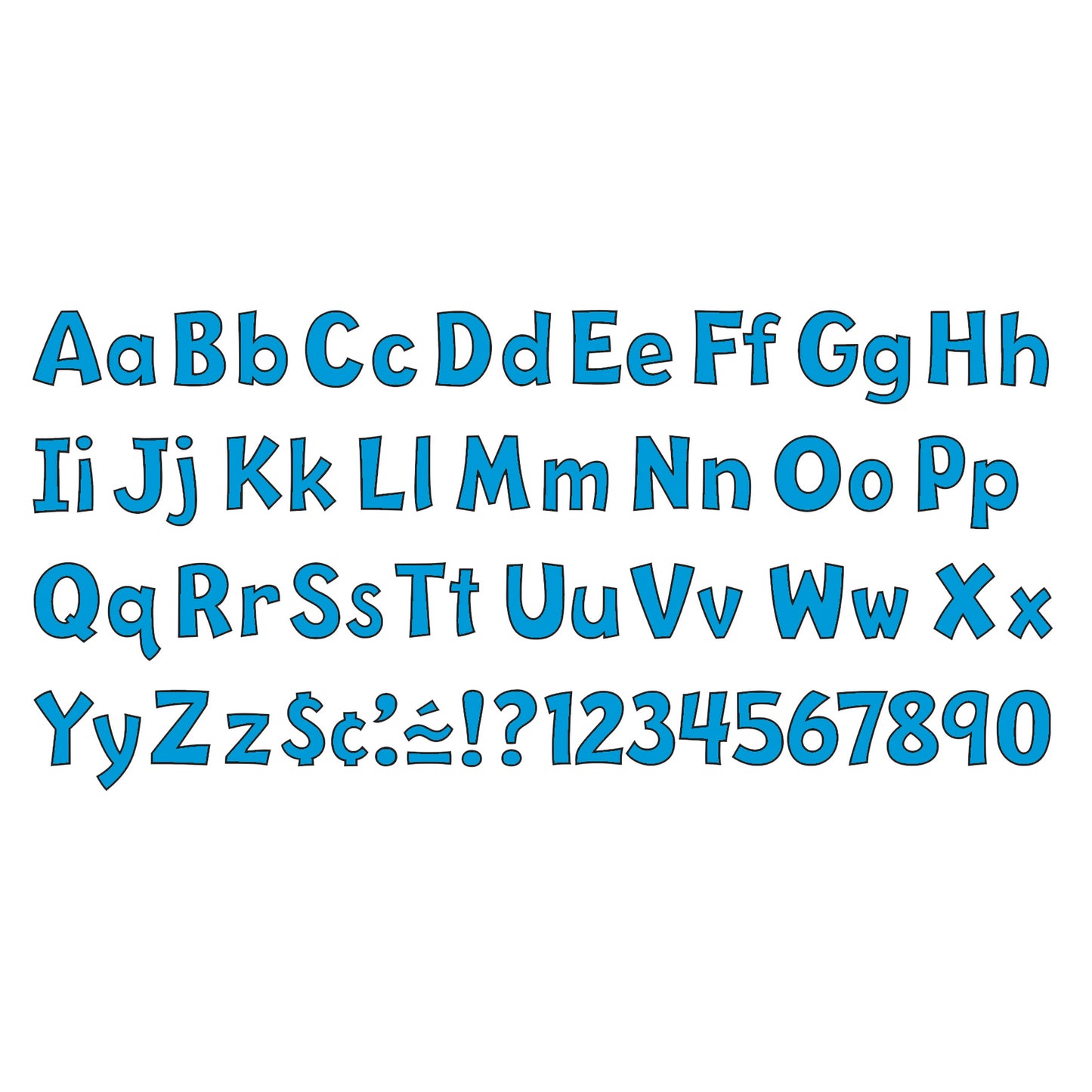 Blue 4" Playful Combo Ready Letters®, 3 Packs