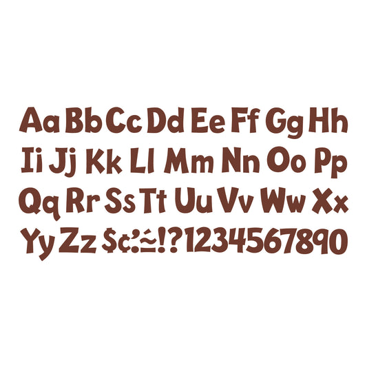 Chocolate 4" Playful Combo Ready Letters®