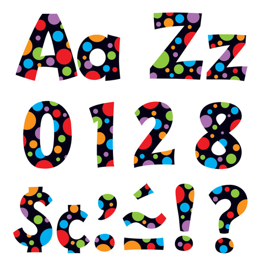 Neon Dots 4" Playful Combo Ready Letters®