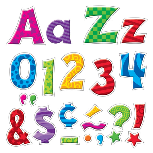 Patchwork Furry Friends® 4-Inch Friendly Uppercase/Lowercase Combo Pack (EN/SP) Ready Letters®