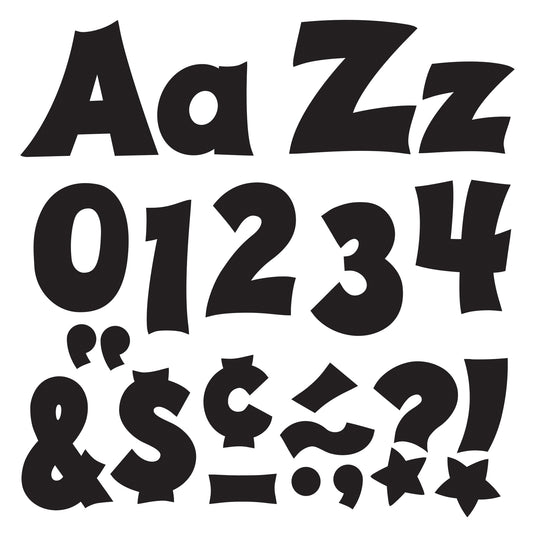 Black 4-Inch Friendly Uppercase/Lowercase Combo Pack (EN/SP) Ready Letters®