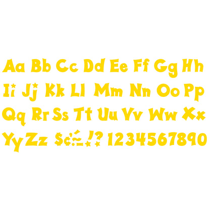 Yellow 4" Friendly Combo Ready Letters®, 3 Packs