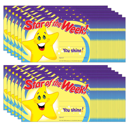 Star of the Week! Recognition Awards, 30 Per Pack, 12 Packs