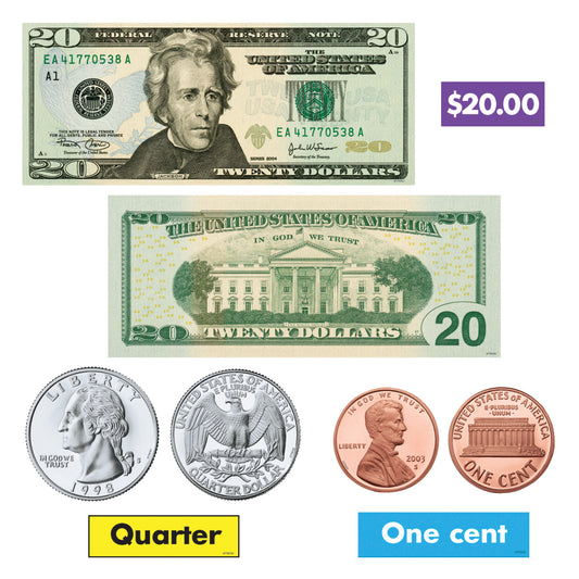 U.S. Money Bulletin Board Set, 2 Sets