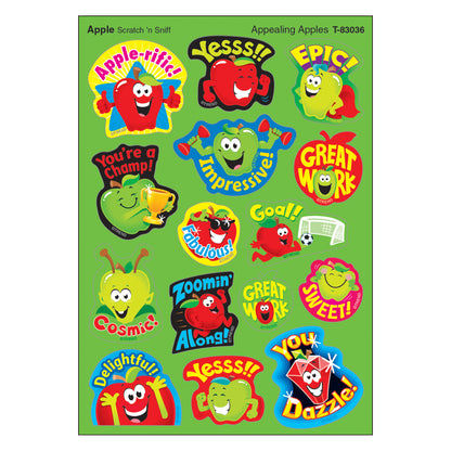 Appealing Apples/Apple Mixed Shapes Stinky Stickers®, 60 Count