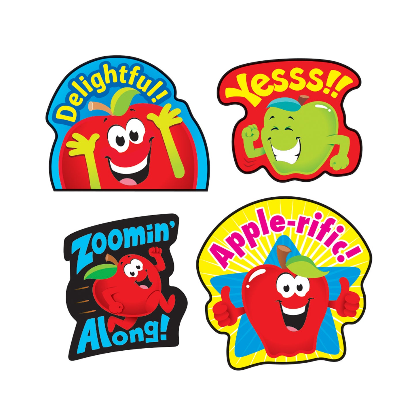 Appealing Apples/Apple Mixed Shapes Stinky Stickers®, 60 Per Pack, 6 Packs