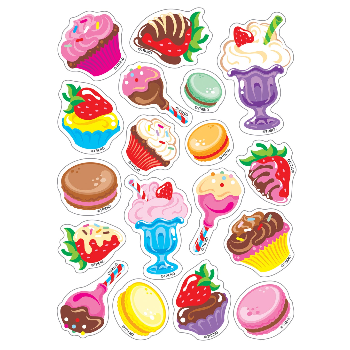 Treat Yourself/Chocolate Mixed Shapes Stinky Stickers®, 72 Per Pack, 6 Packs