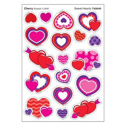 Sweet Hearts/Cherry Mixed Shapes Stinky Stickers®, 72 Count