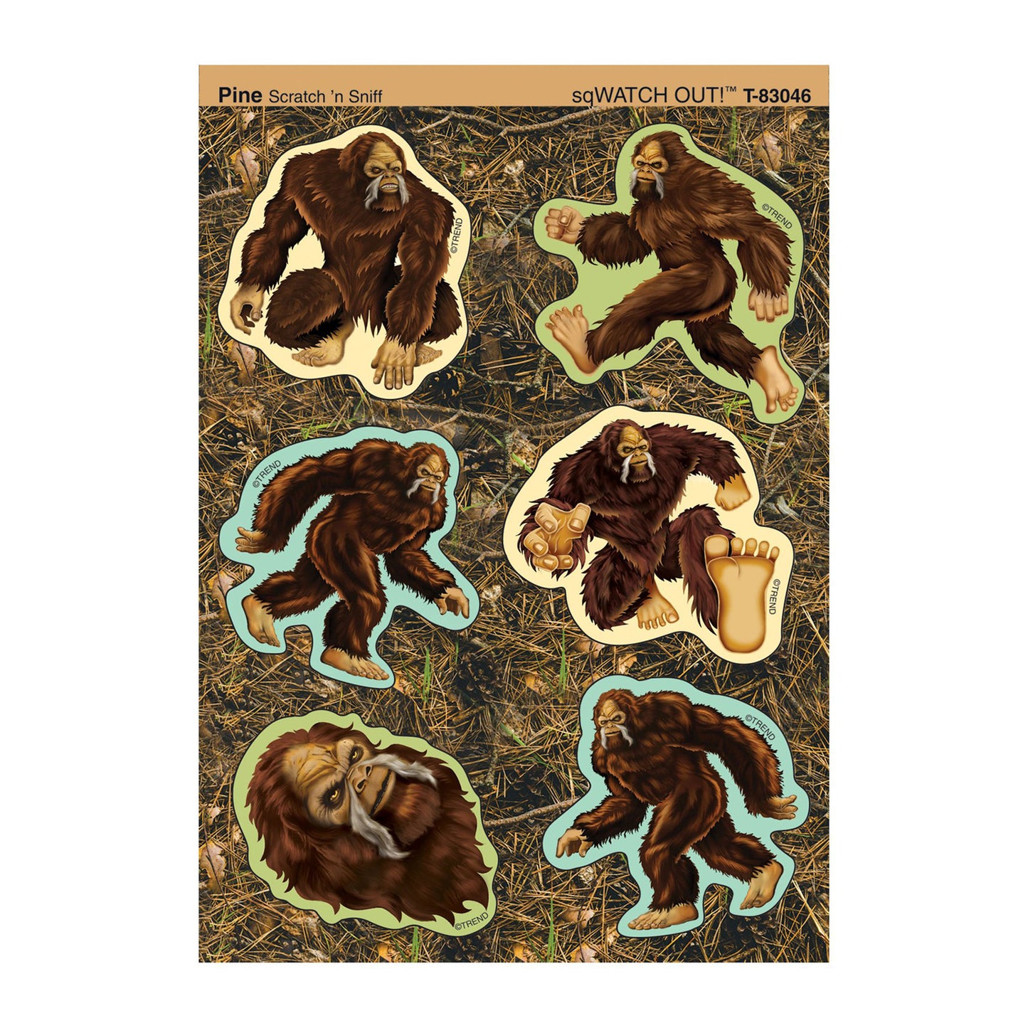 sqWATCH OUT!™/Pine Mixed Shapes Stinky Stickers®, 24 ct.