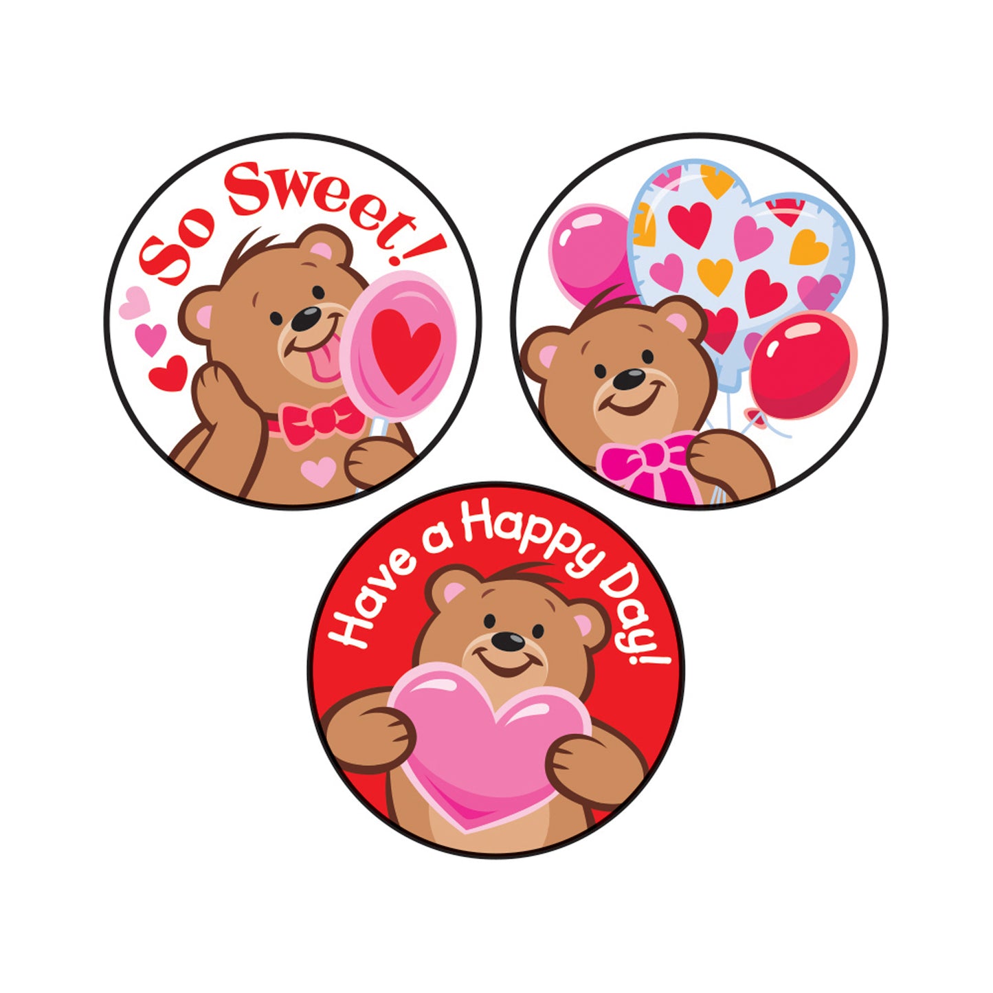 Friendship Bears/Chocolate Cherry Stinky Stickers®, 48 Per Pack, 6 Packs