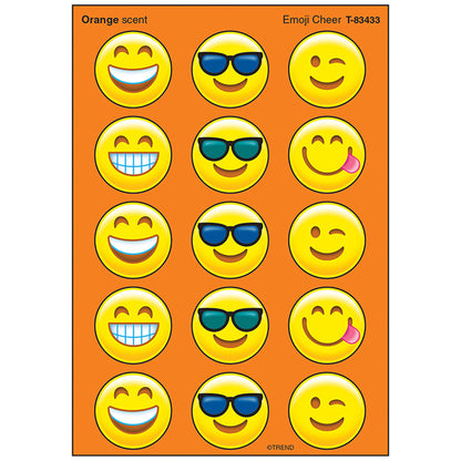 Emoji Cheer/Orange Stinky Stickers®, 60 ct.