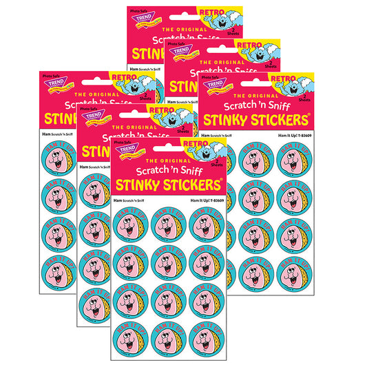 Ham It Up!/Ham Scented Stickers, 24 Per Pack, 6 Packs