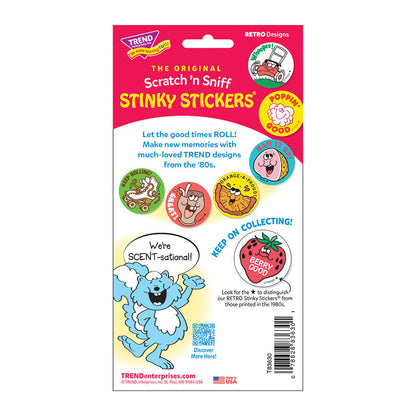 Great Catch/Pigskin Scent Retro Scratch 'n Sniff Stinky Stickers®, 24 Per Pack, 6 Packs