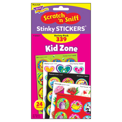 Kid Zone Stinky Stickers® Variety Pack, 339 Count Per Pack, 2 Packs