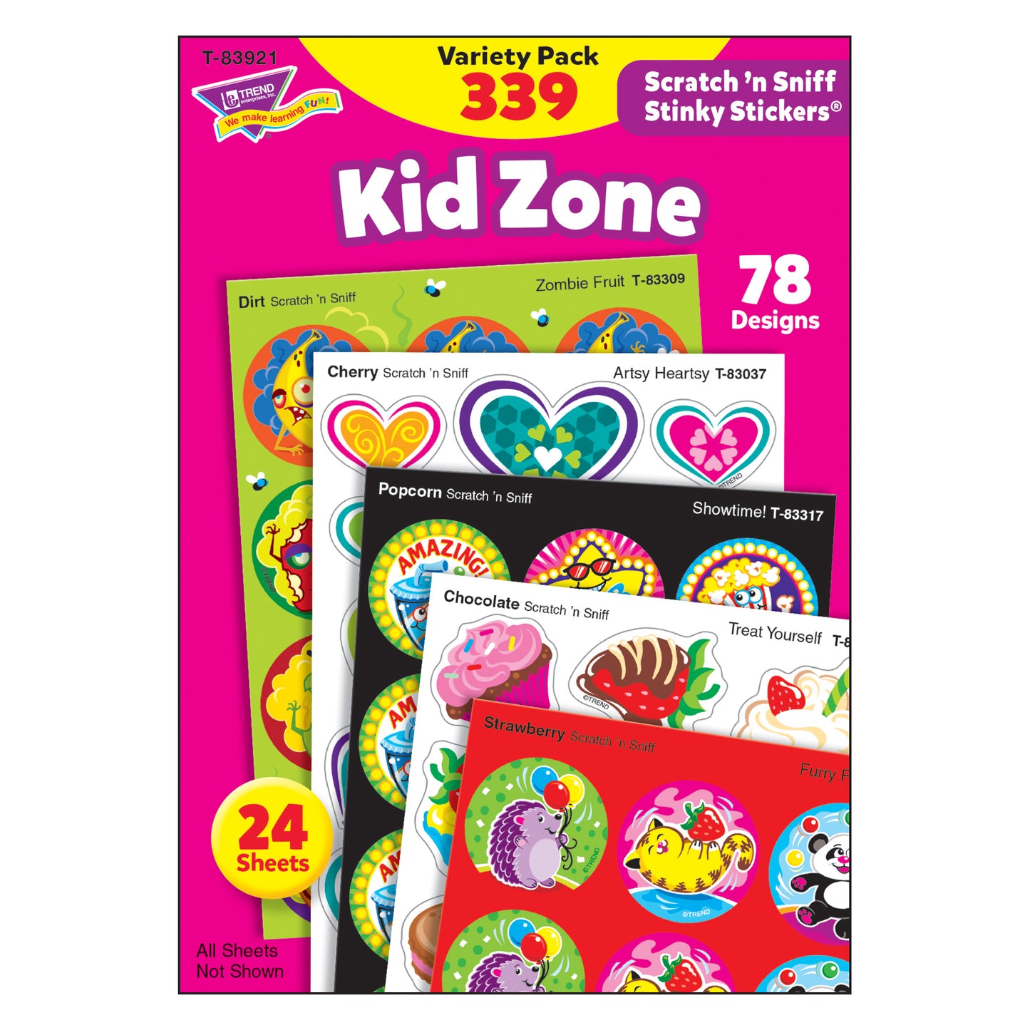 Kid Zone Stinky Stickers® Variety Pack, 339 Count