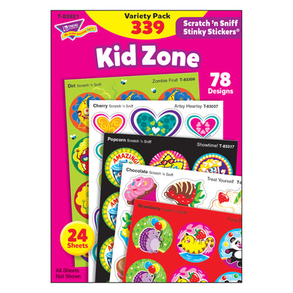 Kid Zone Stinky Stickers® Variety Pack, 339 Count