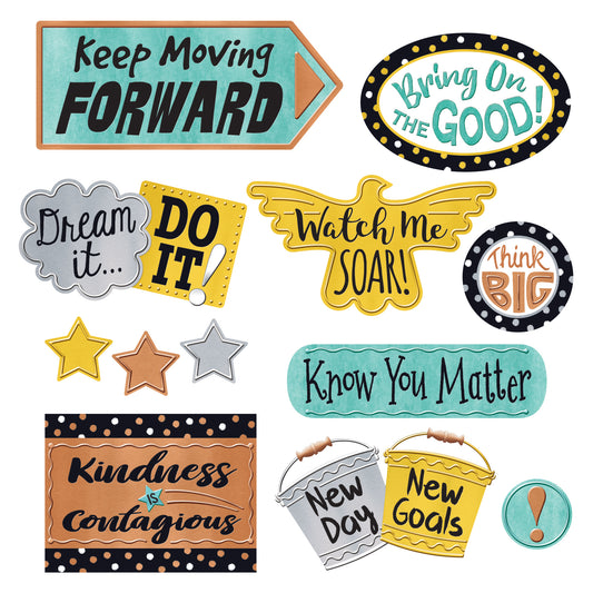 I ♥ Metal Phrases Bulletin Board Set, 2 Sets