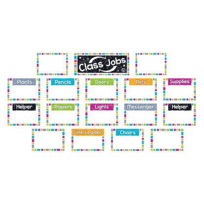 Color Harmony WipeOff® Class Jobs Mini Bulletin Board Set