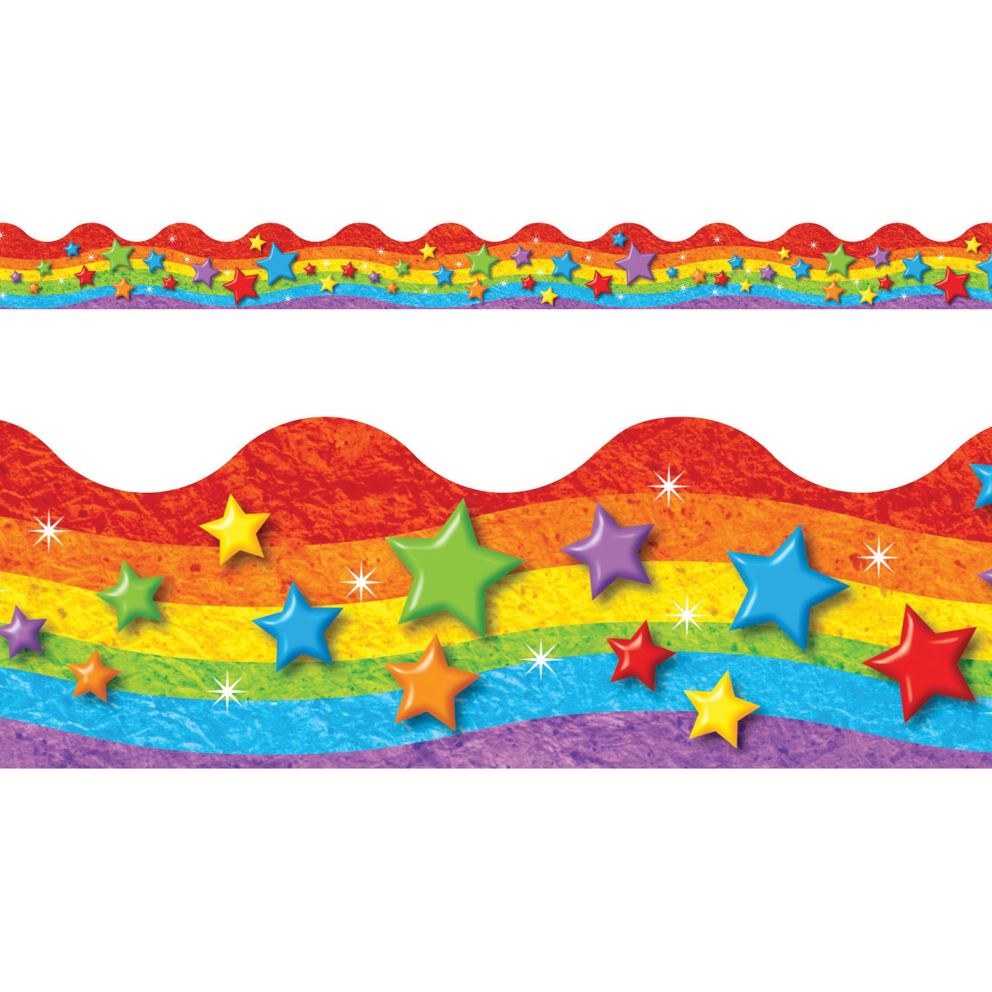 Rainbow & Stars Terrific Trimmers®, 39' Per Pack, 12 Packs