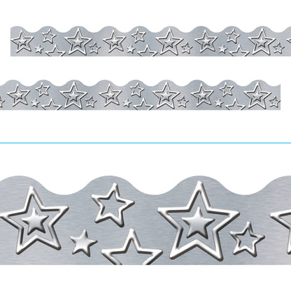 I ♥ Metal Silver Stars Terrific Trimmers®, 39'