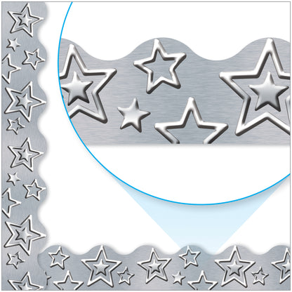 I ♥ Metal Silver Stars Terrific Trimmers®, 39'