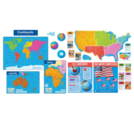 Essential Skills: Exploring the United States and the Continents Learning Set - Educational Geography Bundle
