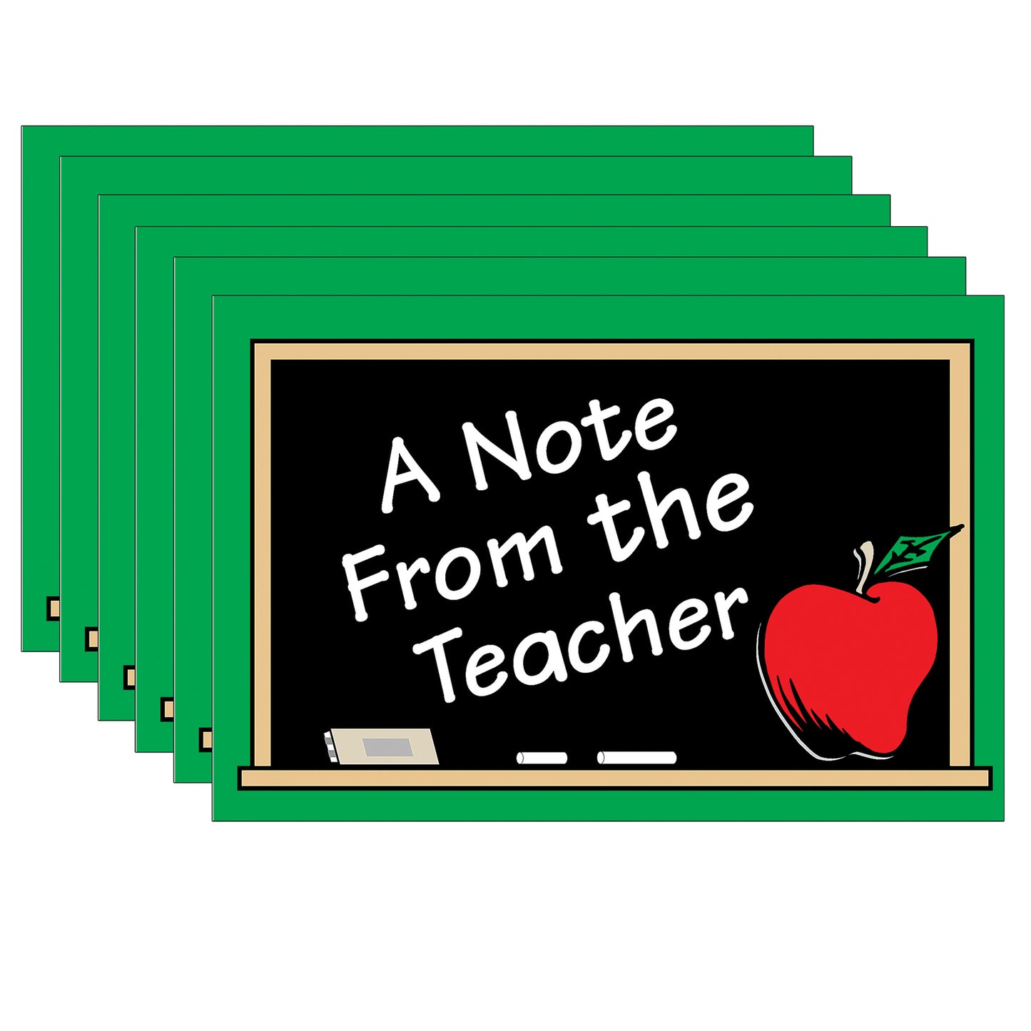 A Note from the Teacher Postcards, 4" x 6", 30 Per Pack, 6 Packs