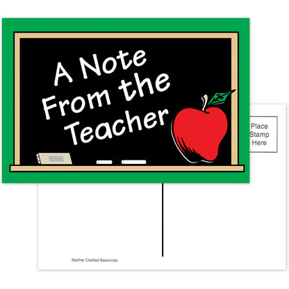 A Note from the Teacher Postcards, 4" x 6", 30 Per Pack, 6 Packs