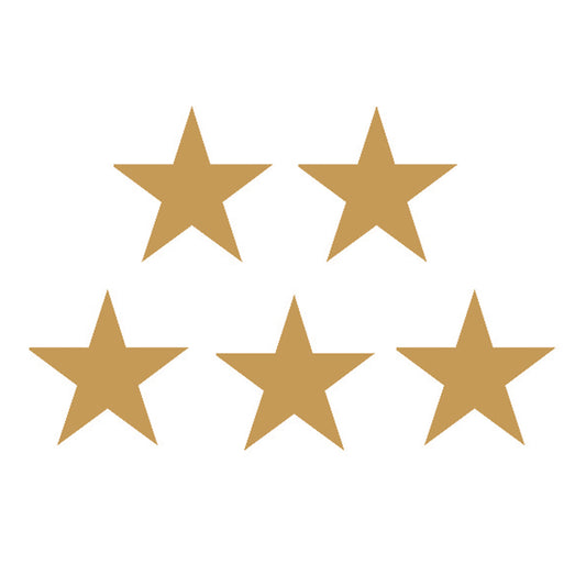 Gold Stars Foil Stickers