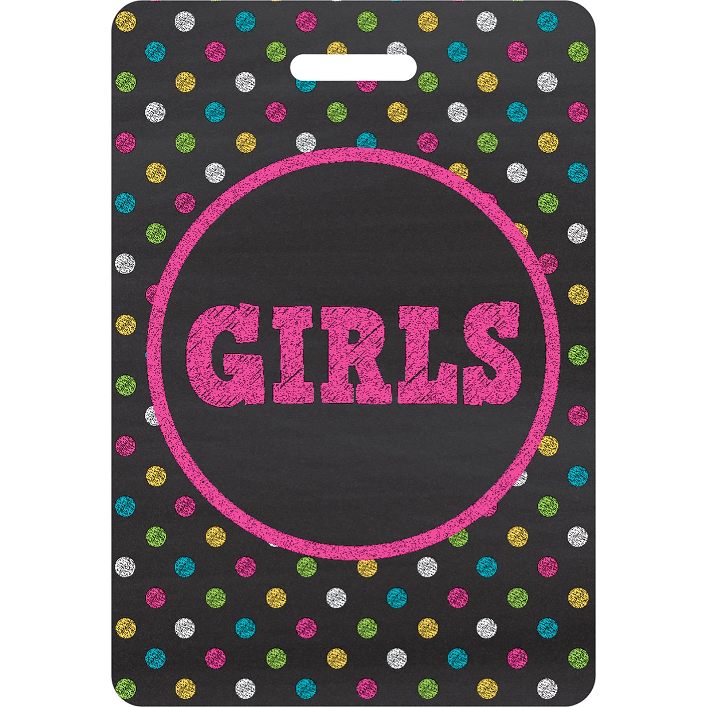 Chalkboard Brights Hall Pass Lanyards