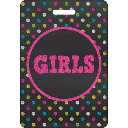 Chalkboard Brights Hall Pass Lanyards