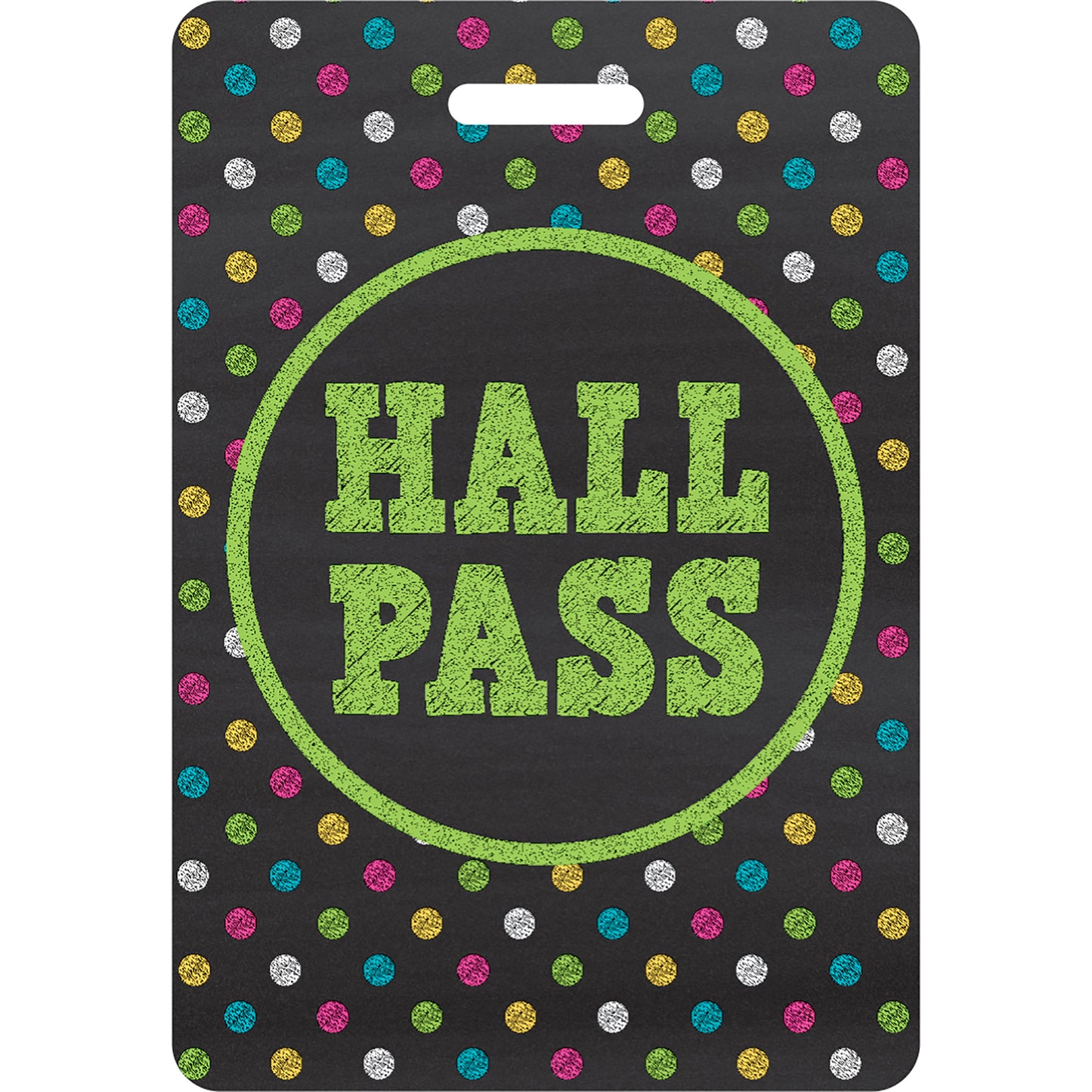 Chalkboard Brights Hall Pass Lanyards
