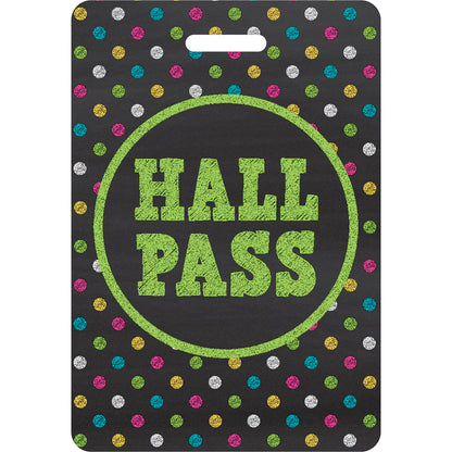 Chalkboard Brights Hall Pass Lanyards
