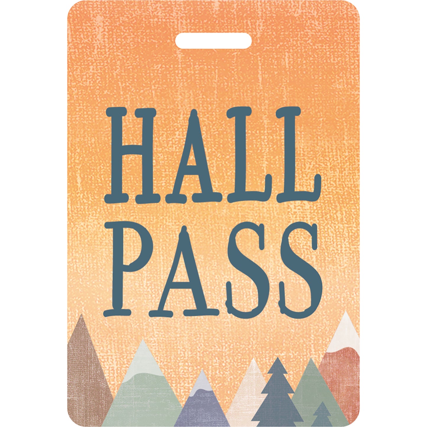 Moving Mountains Hall Pass with Lanyard, 4 Per Pack, 3 Packs