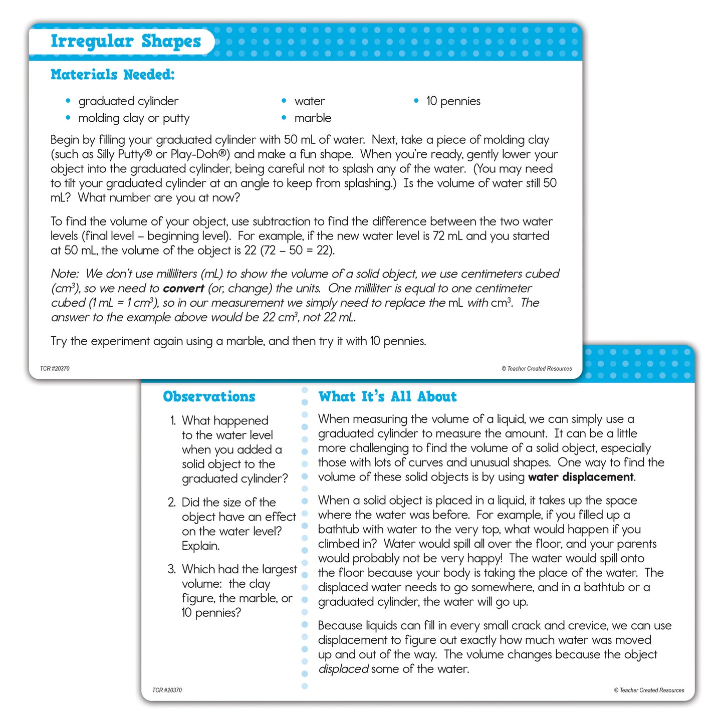 Graduated Cylinders Activity Set Up Close Science