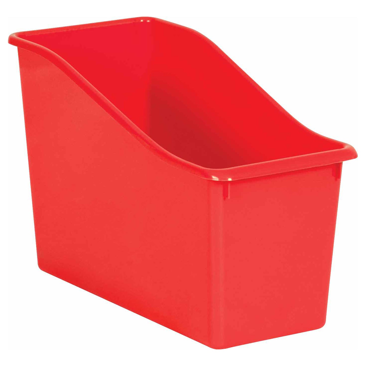 Red Plastic Book Bin, Pack of 6