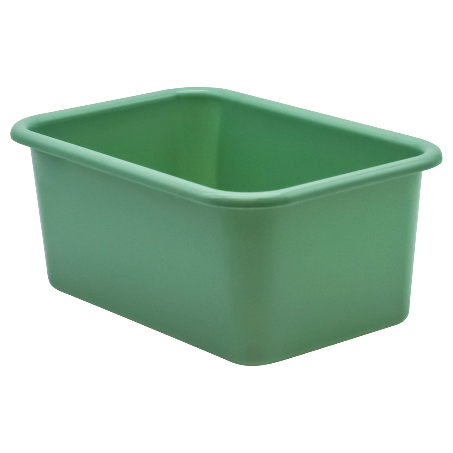 Eucalyptus Green Small Plastic Storage Bin, Pack of 6