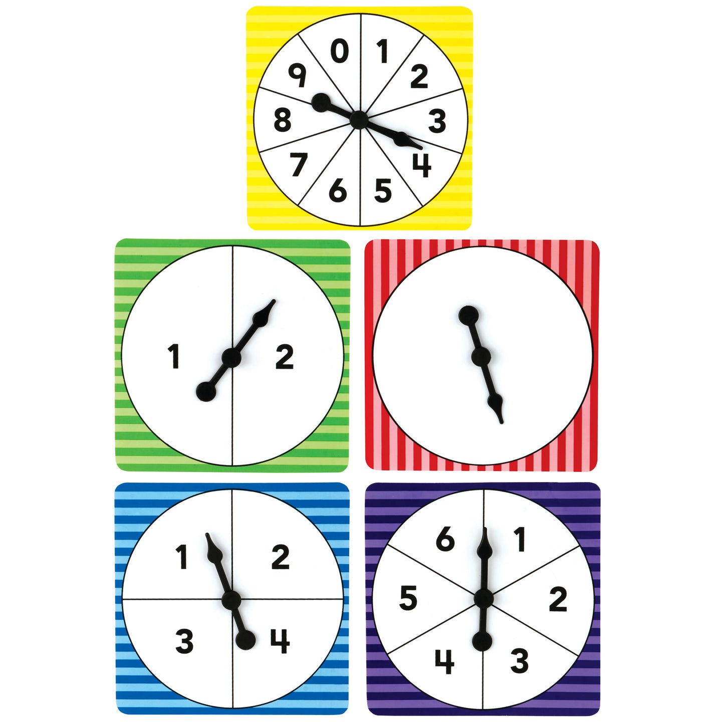 Number Spinners, Pack of 5