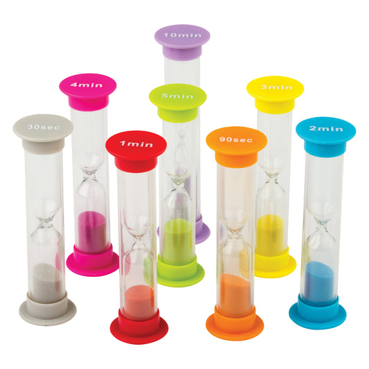 (3 PK) SMALL SAND TIMERS COMBO 8 PER PK