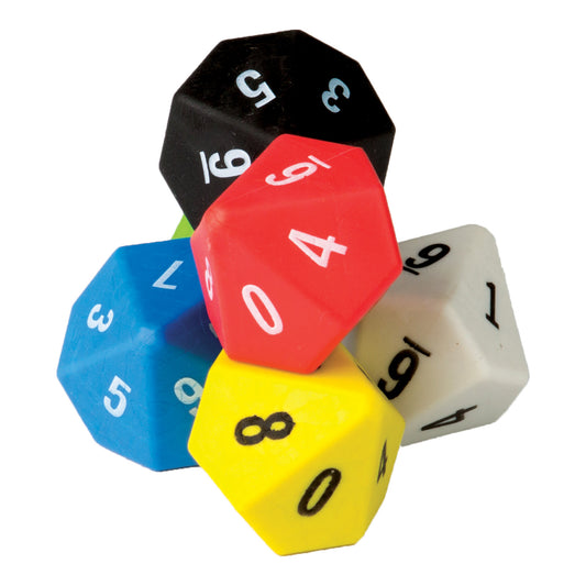 10-Sided Dice, Pack of 6