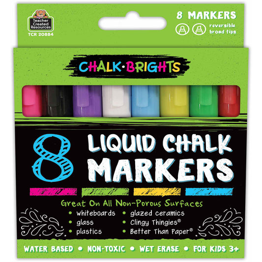 Chalk Brights Liquid Chalk Markers - 8 Per Pack, 2 Packs