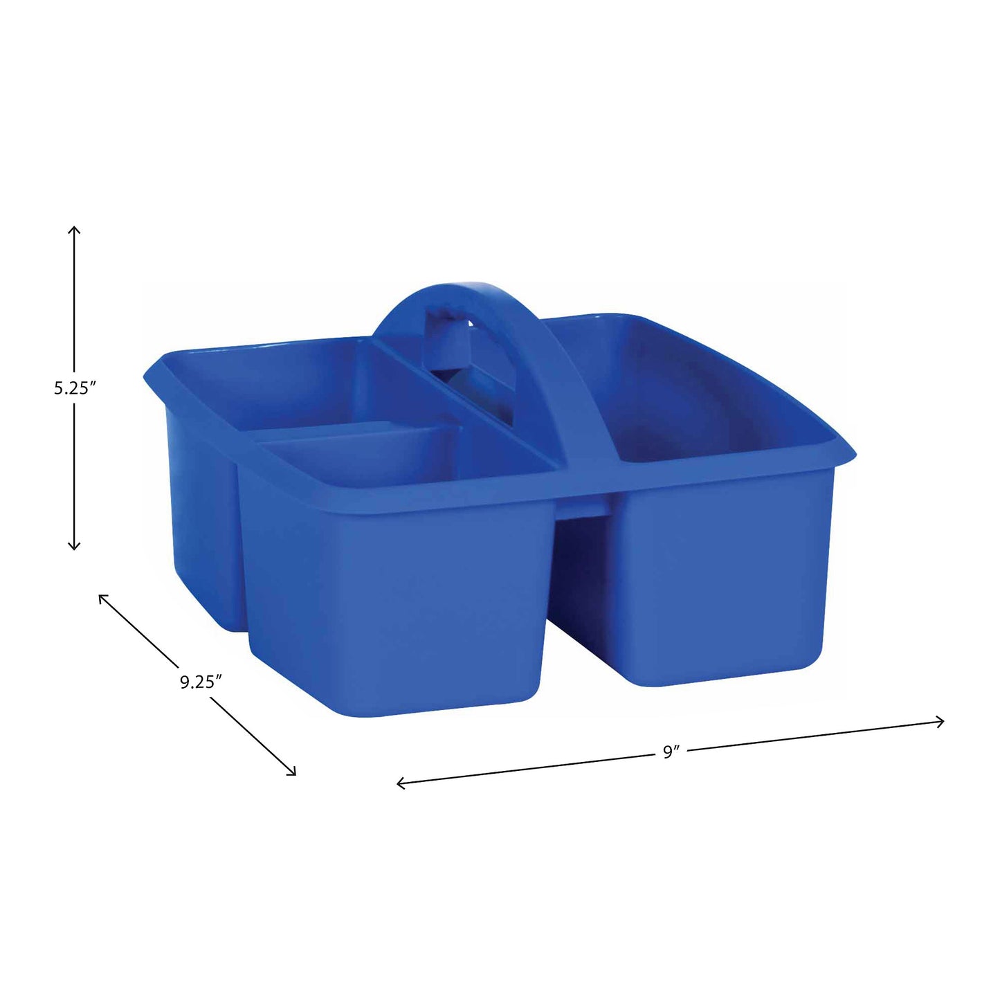 Blue Plastic Storage Caddy, Pack of 6