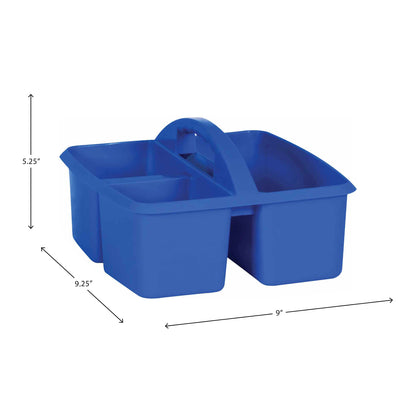 Blue Plastic Storage Caddy, Pack of 6