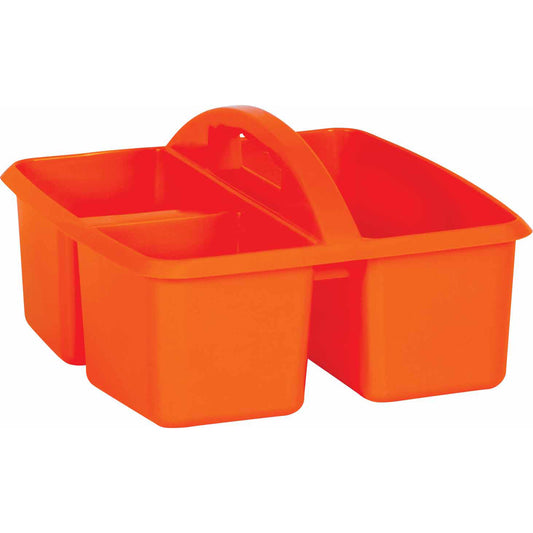 Orange Plastic Storage Caddy, Pack of 6