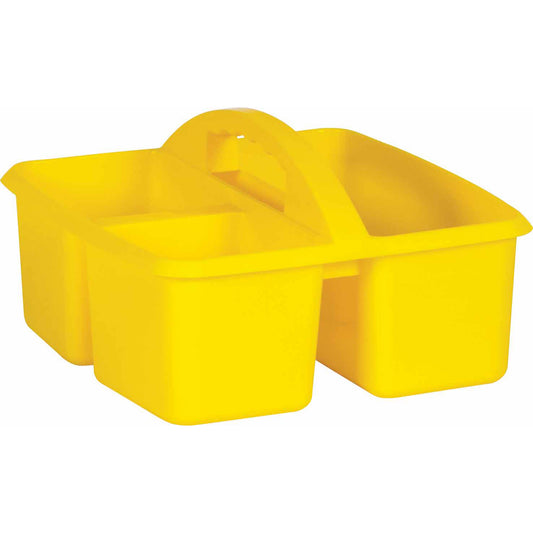 Yellow Plastic Storage Caddy, Pack of 6