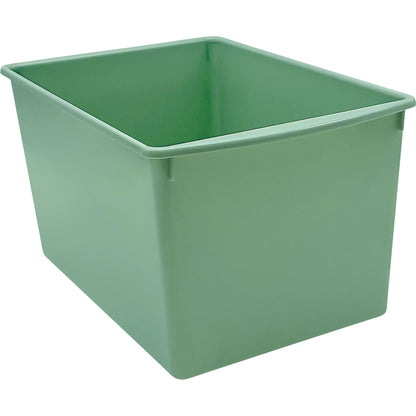 Plastic Multi-Purpose Bin, Eucalyptus Green, Pack of 3